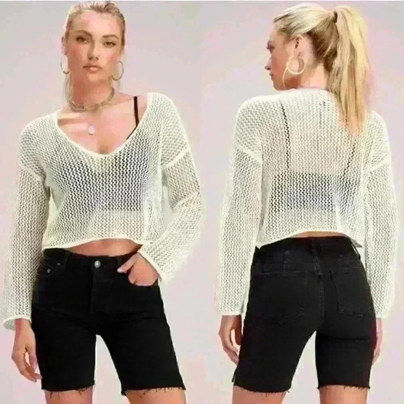 Free People Jean Shorts in Black - Picture 1 of 5